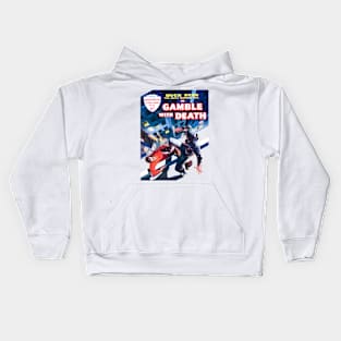 Super Retro Detective Vintage Gamble With Death 1959 Kids Hoodie